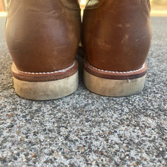Tecovas Leather Boots Cowboy Ranch Wear Men’s Size 11.5 D Wheat Tan Vibram Sole - Picture 5 of 16